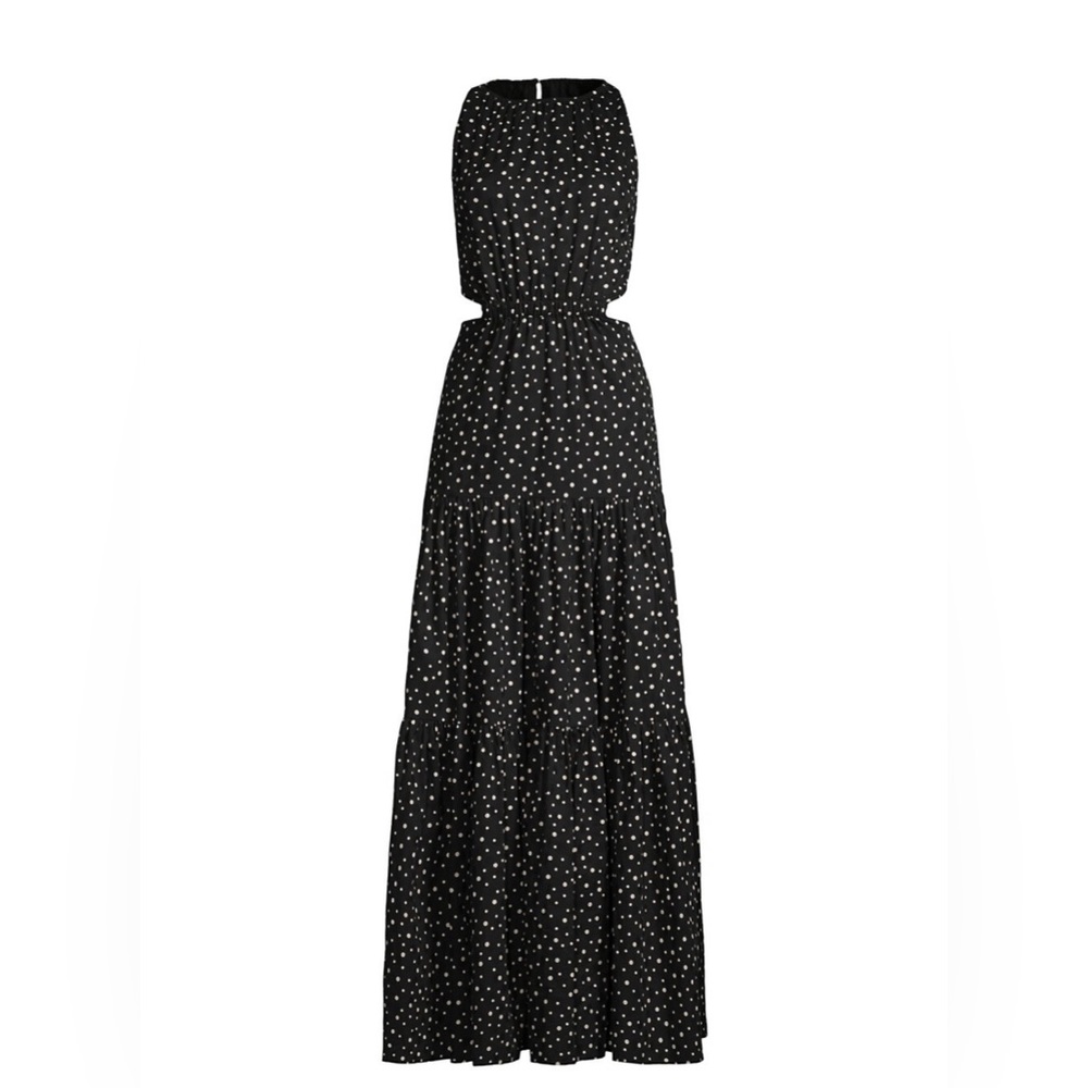 Significant Other: Poppy Polkadot Cut-out Midi Dress - Picture 4 of 8